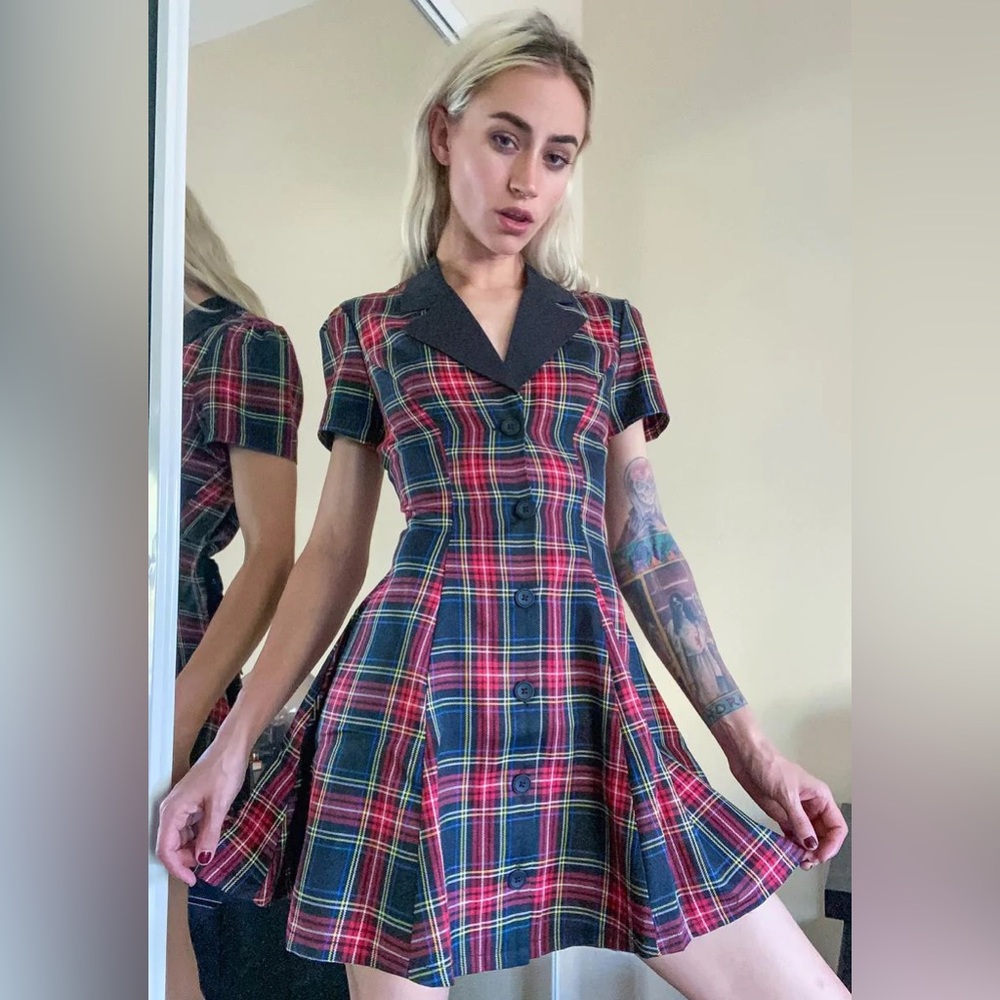 Current Mood Plaid Dress (NEW)